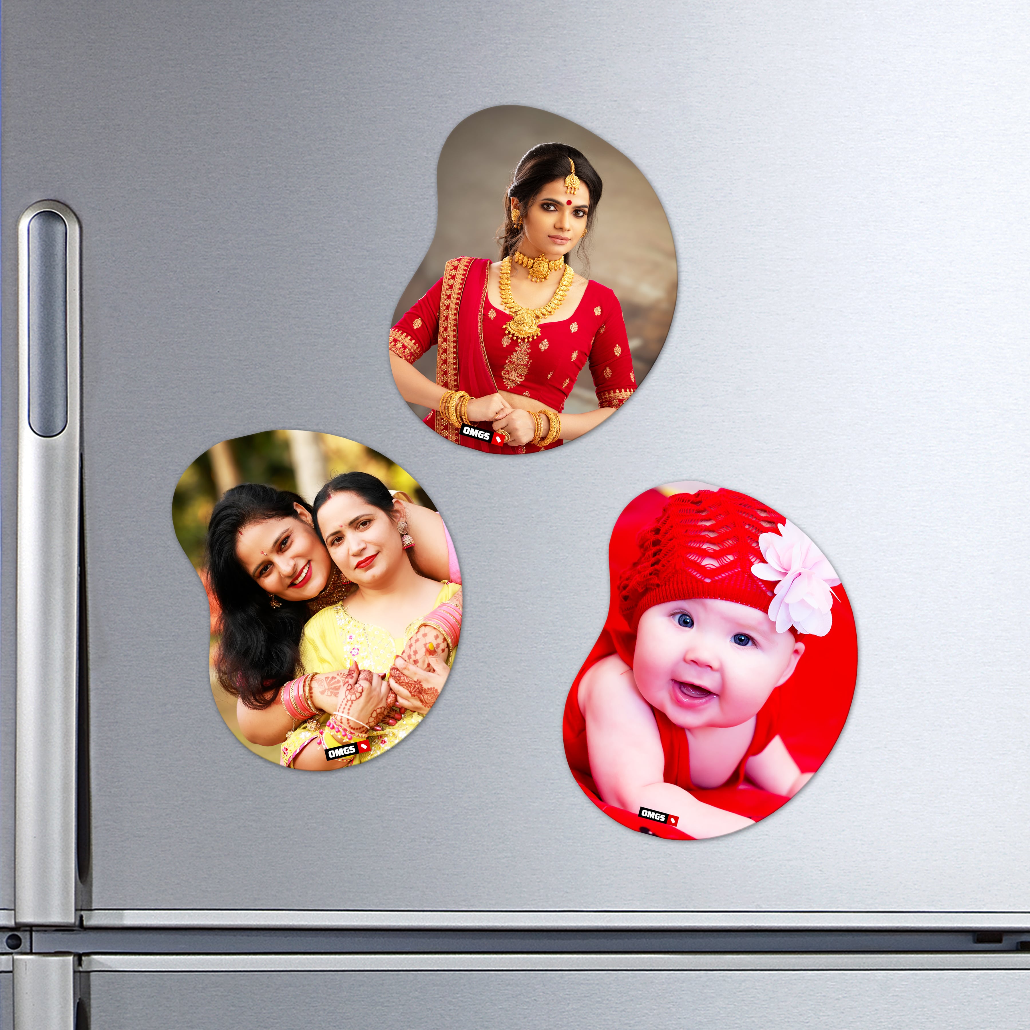 OMGs Bean Shape Acrylic Fridge Magnet