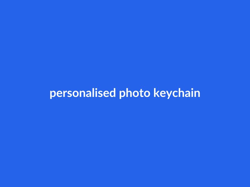 Personalised Photo Keychain