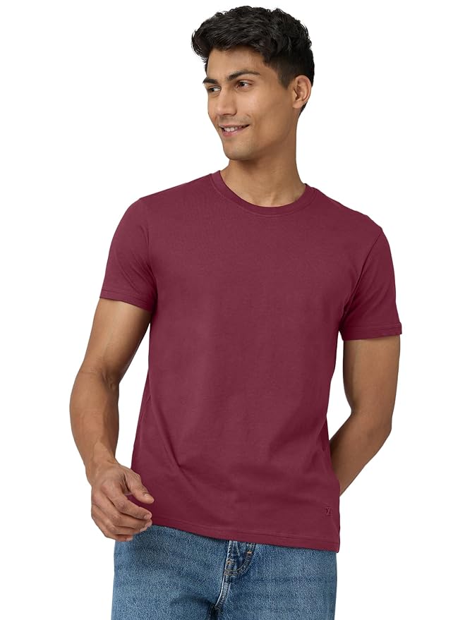 Men Round Neck T-shirts Print